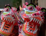 A word with two meanings is like a dragon with two heads. Photo by Art Siegel. Two dragon heads