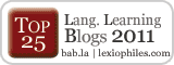 Top 25 Language Learning Blogs 2011