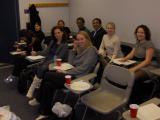 Adult students in a Spanish language classroom