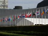 Row of world flags