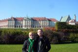 David and Carrie behind Warsaw Castle