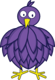 Purple bird