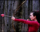 Girl with bow and arrow